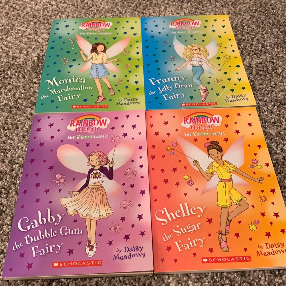 4 Rainbow Magic books. The Sweet Fairies.